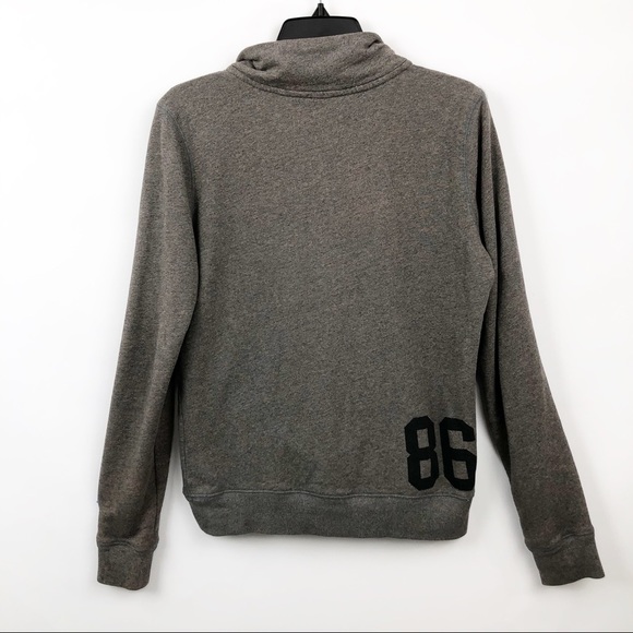 VS PINK Pullover Sweatshirt 1/4 Zip Gray - Picture 6 of 8